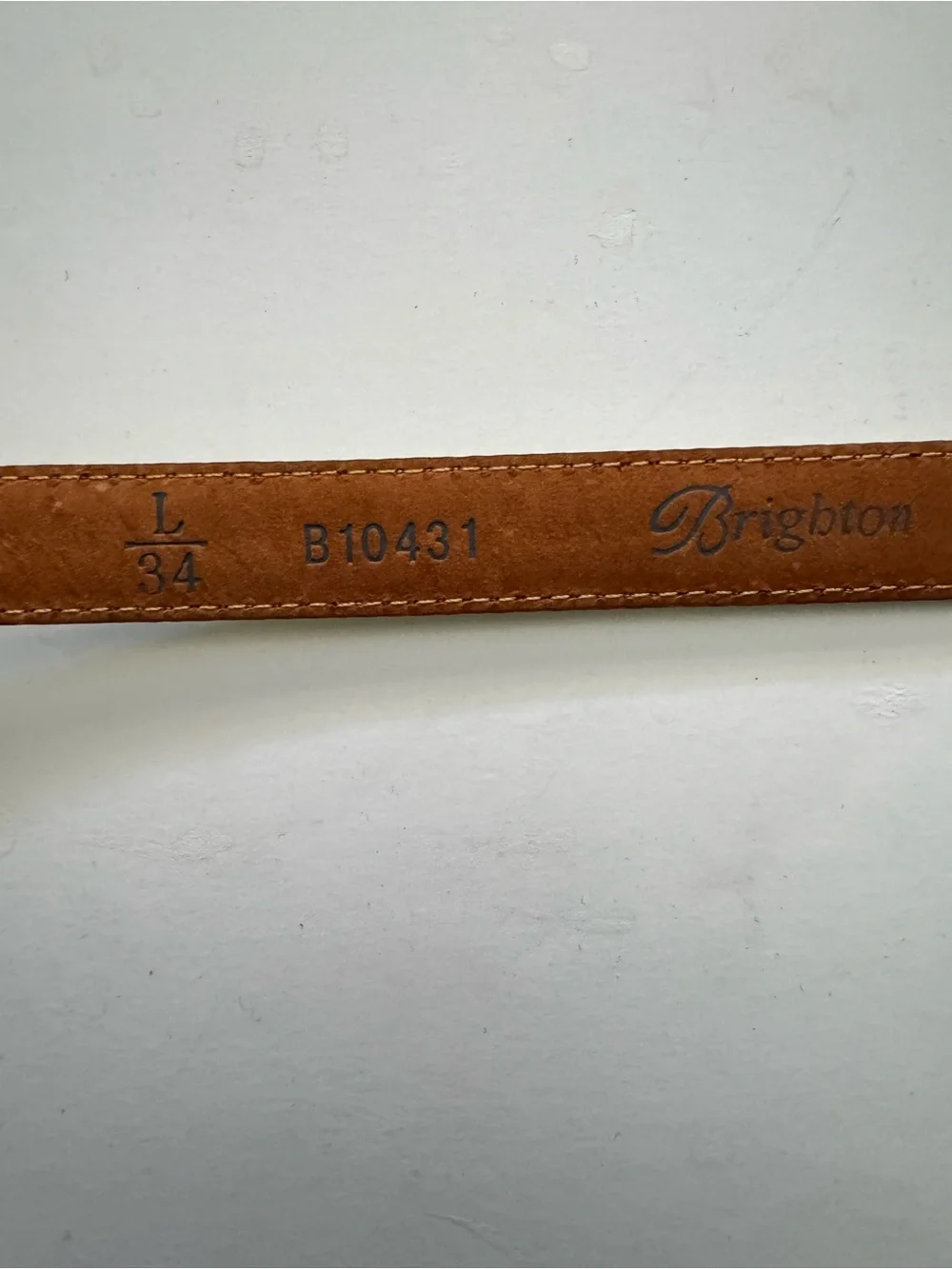 Brighton Lime Green Croc-Embossed Leather Belt with Silver Buckle size L 34